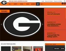 Tablet Screenshot of greenbulldogathletics.com